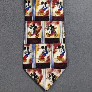 Disney Mickey Mouse golf neck tie 100% polyester‎